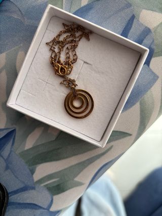 Collana Swarovski cerchi con cristalli oro/argento