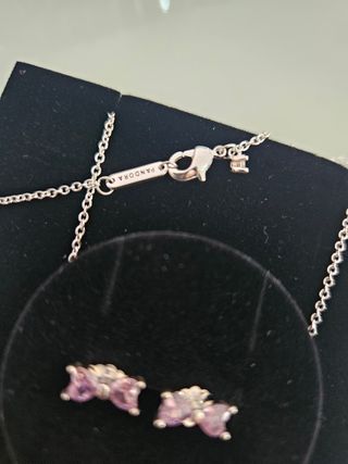 Set pandora  lazo rosa