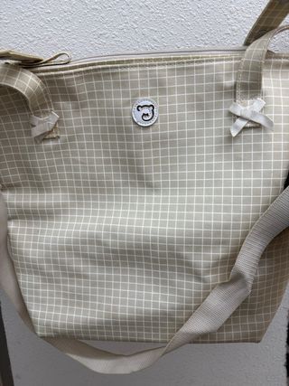 Saco Pasito a Pasito Beige Cuadros