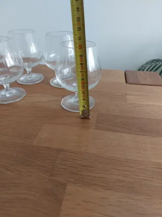 Copas de licor de cristal