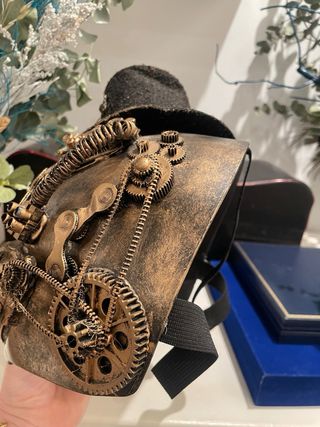 Máscara Steampunk Gafas Top Hat Brújula