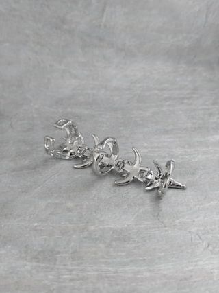 Anello Cyberpunk Acciaio Argento