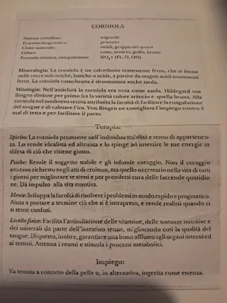 Pietre di corniola forate per collana