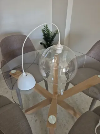 Lámpara de cristal esférica Ikea