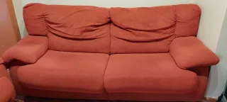 Sofás 3+2 plazas rojo caldera