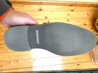 Zapatos Sebago Marrones con Cordones Azules