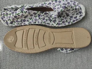 Alpargatas florales talla 40