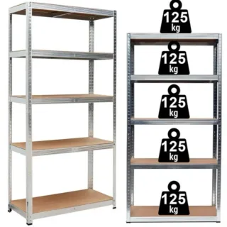 Estantería Metálica Galvanizada 180x90x40cm