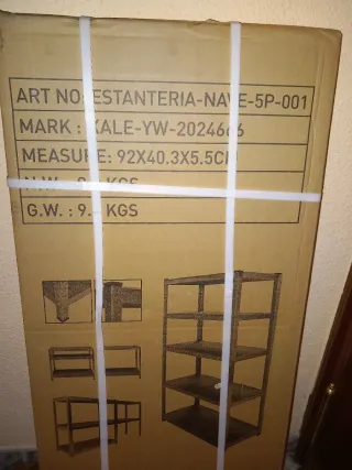 Estantería Metálica Galvanizada 180x90x40cm