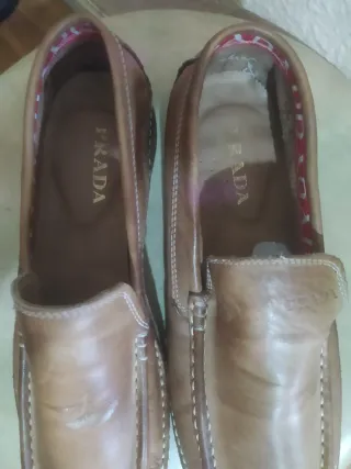 Mocasines Prada Hombre Beige/Marrón