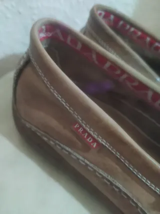 Mocasines Prada Hombre Beige/Marrón