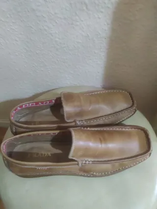 Mocasines Prada Hombre Beige/Marrón