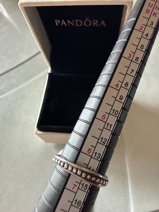 Anillo Pandora Perla y Plata