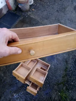 Lote cajones madera varias medidas