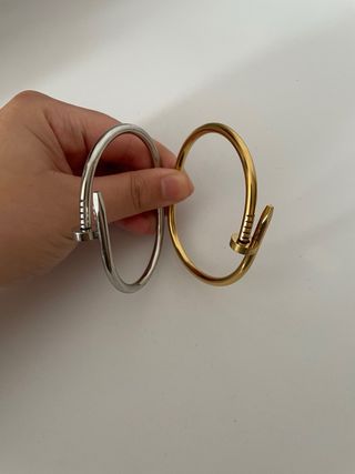 2 Brazaletes Acero Inoxidable
