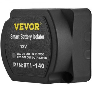 Kit de Relé de Carga Dividida, 4mtr 12V, Kit de Aislador de Doble Batería Automático con Relé de Sensado de Voltaje VSR, Compatible con RV, Marina, Coche, Vehículo, Camión, Caravana, Camper, Yate,...