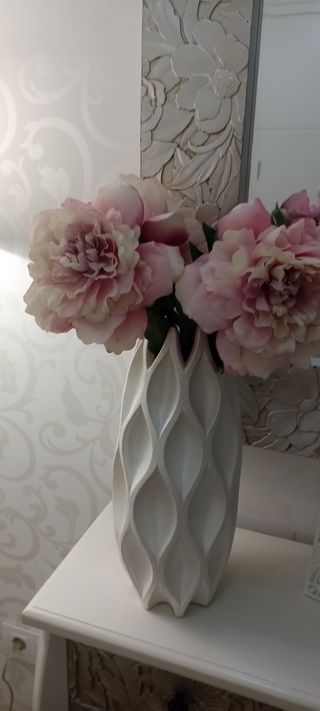 Conjunto Mueble Entrada Plata y Blanco(NO ENVÍOS)