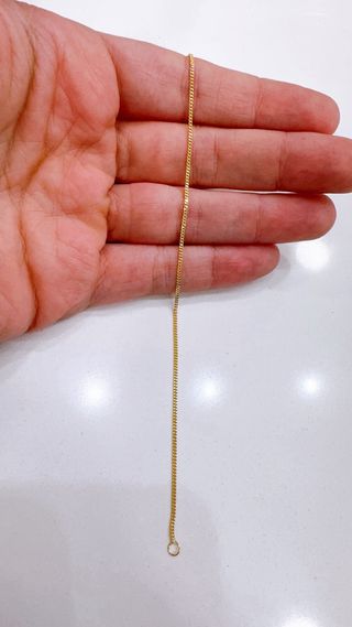 Bracciale groumette pieno in oro giallo 18kt 750