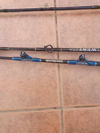 Cañas de pesca con carretes eléctricos