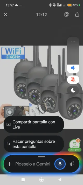 4 Cámaras Vigilancia SQCOM WiFi FHD