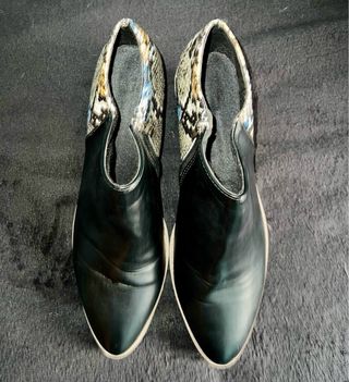 Botines Animal Print Tacón Cómodo