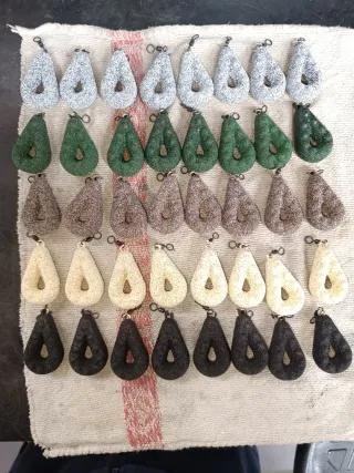 Lote 40 Plomos Carpfishing Grippa 90gr