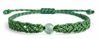 Pulsera verde con piedra natural