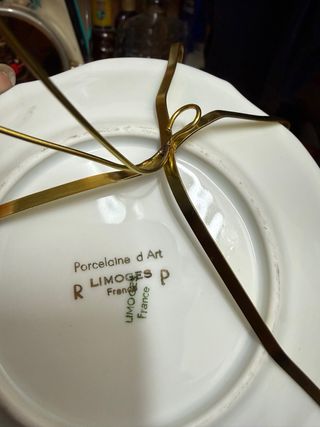 Plato porcelana limoges