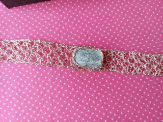 Pulsera tejida plata Perú