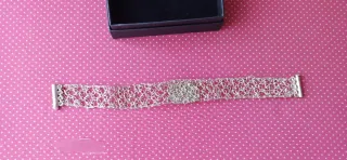 Pulsera tejida plata Perú