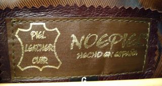 Cazadora piel ovino marrón