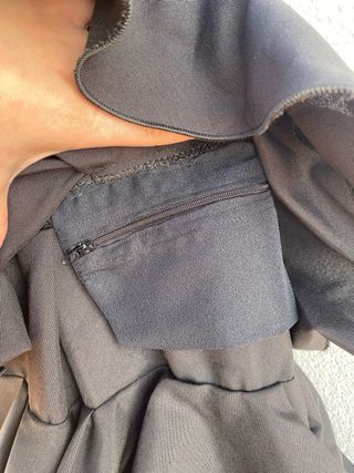 Traje de flamenca negro con volantes