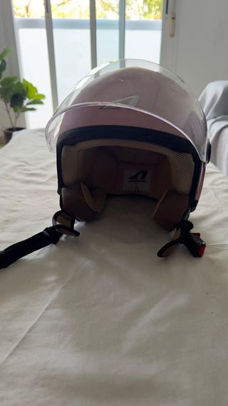Casco Astone Minijet Rosa Talla S