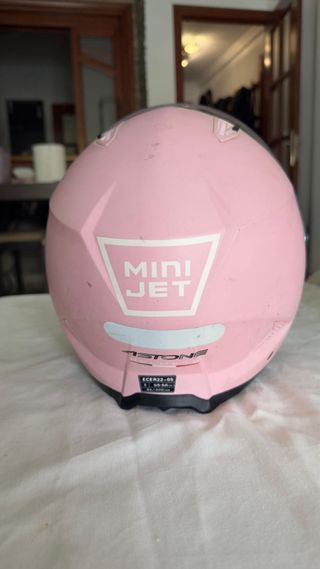 Casco Astone Minijet Rosa Talla S