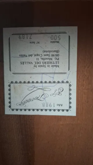 Guitarra Española Clásica 1988