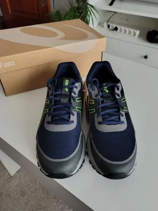 Zapatillas Asics Hombre Azul y Verde