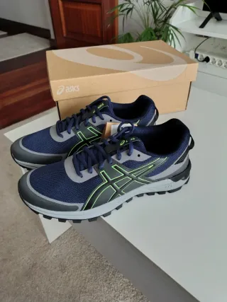 Zapatillas Asics Hombre Azul y Verde