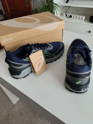 Zapatillas Asics Hombre Azul y Verde