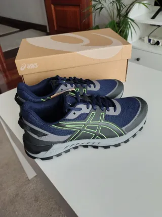 Zapatillas Asics Hombre Azul y Verde