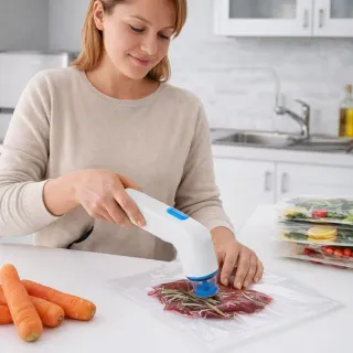 Envasadora al vacío manual + 10 bolsas