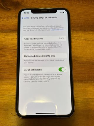 iPhone X 256GB Blanco, bateria 89%, incl. earpods