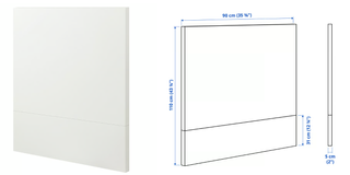 Cabecero IKEA Malm Blanco 90 cm