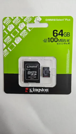 Tarjeta MicroSD Kingston 64GB + Adaptador
