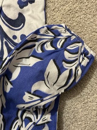 Vestito Zara mini blu e bianco