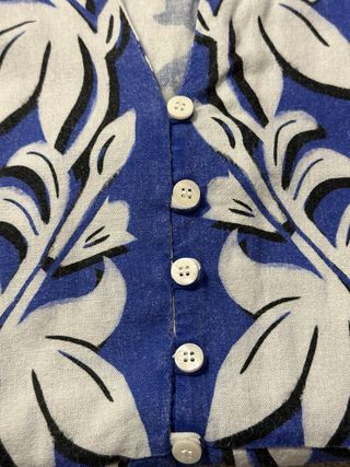 Vestito Zara mini blu e bianco