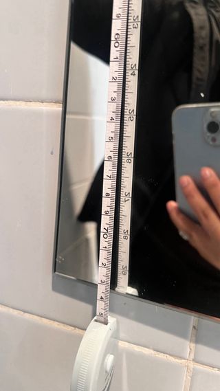 Espejo Baño/Habitación Plata y Blanco