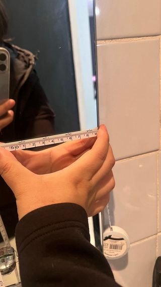 Espejo Baño/Habitación Plata y Blanco