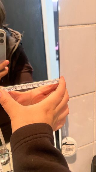 Espejo Baño/Habitación Plata y Blanco