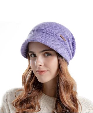 Gorro de punto morado JOYLORD