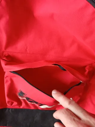 Mochila Lotto Roja y Negra